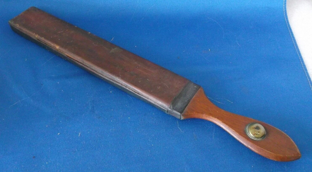 Vintage Cushion Razor Strop Double Sided