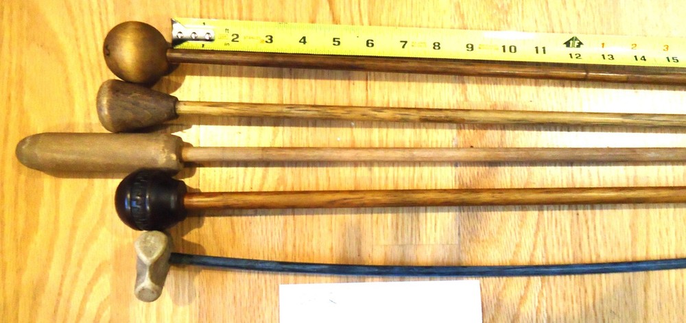 5 Wood Loading / Range / Bench Rifle Cleaning Rods Set Q, Muzzleloader