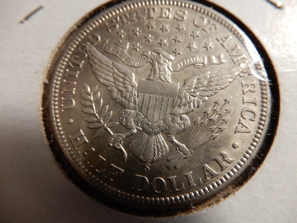 1900 S AU BARBER HALF DOLLAR