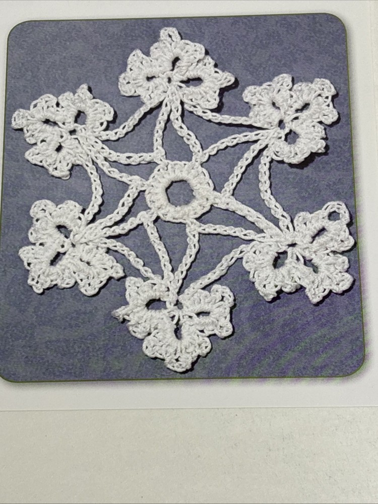 Snowflake Crochet Pattern Card Page