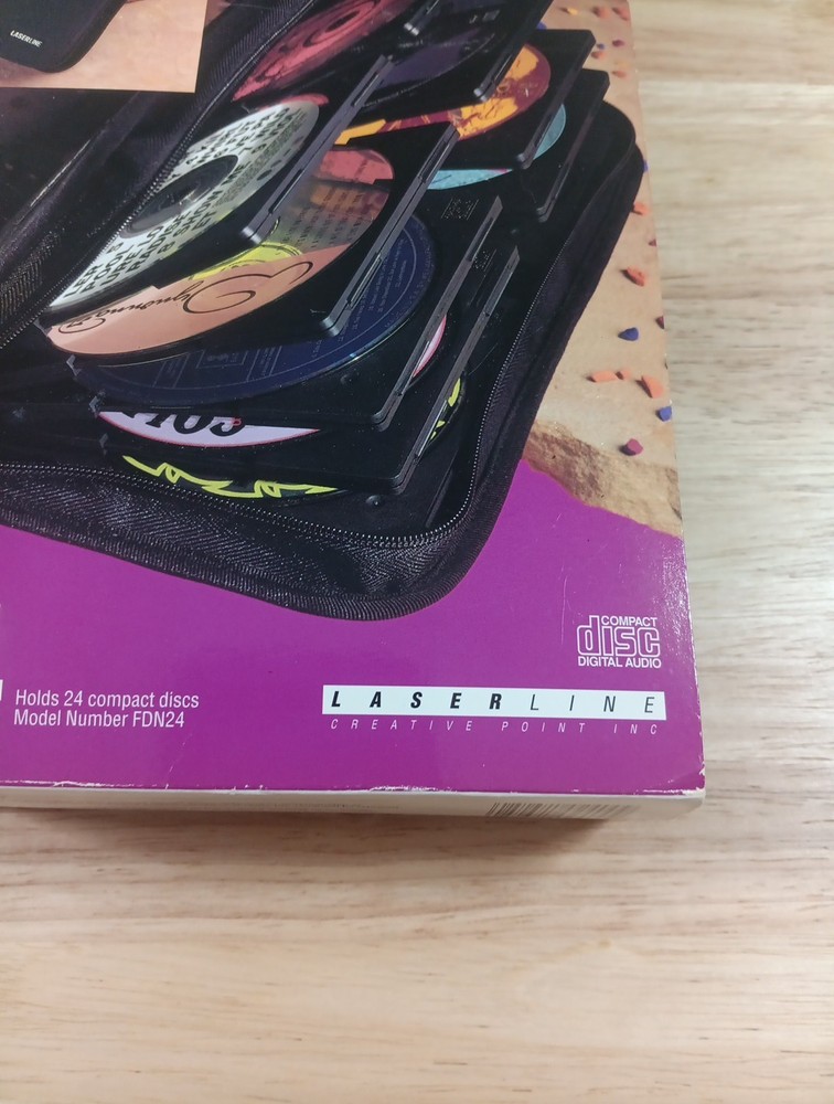 CD Storage Case Compact Disk Wallet Flip Disk New Holds 24 Heavy Duty