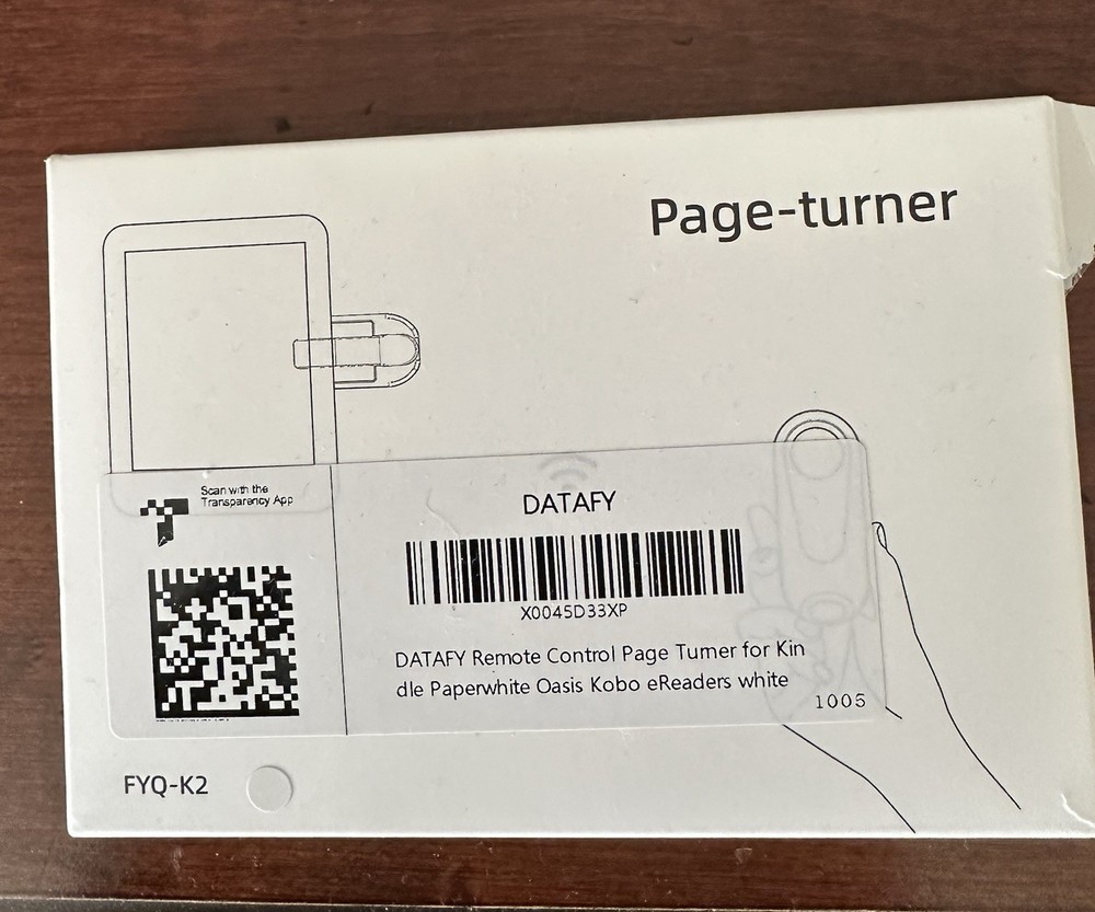 DATAFY Kindle Or iPad Page Turner Remote Control White