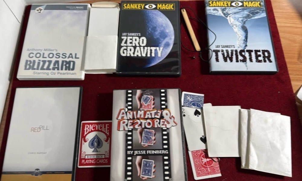 Card & Close-up Magic DVD Bundle - 5 DVD’s -Sankey, & More Magic Tricks EDC