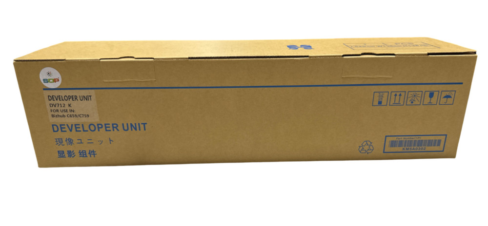 Replacement DV712 for Konica Minolta (A9K703D) Black Developing Unit + Develope