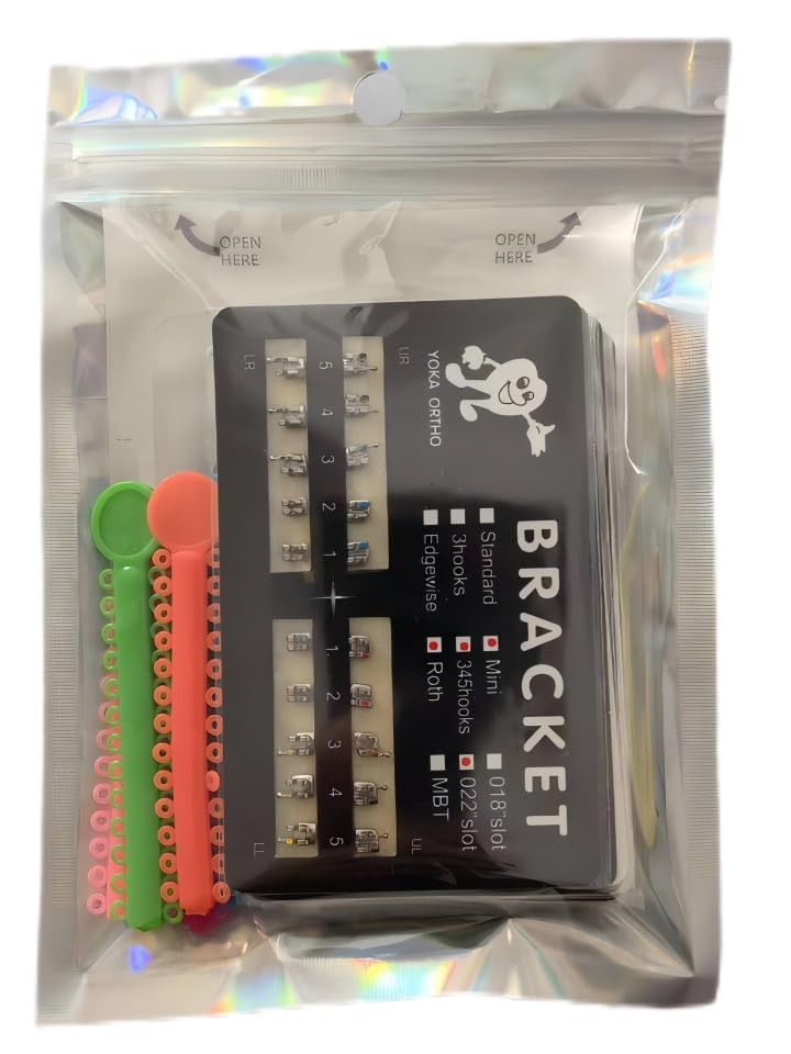 Orthodontic Teeth Brackets Mini Roth Bondable Braces Kit with Hooks and Multiple