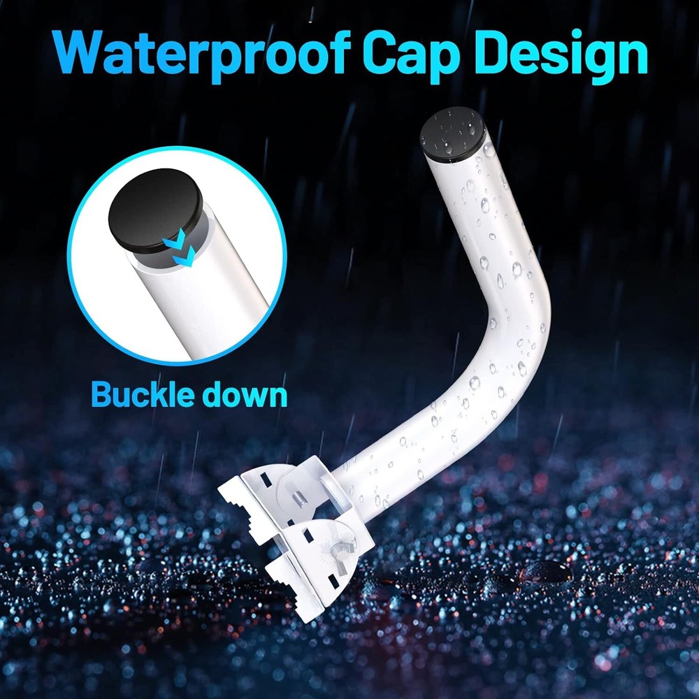 Universal Wireless Bridge Bracket Mount, 2-Pack J Pole Mounts 150° Adjustable