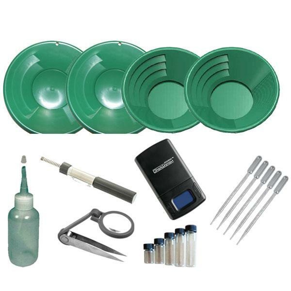 PJ9G  Green Gold Pan Panning Kit