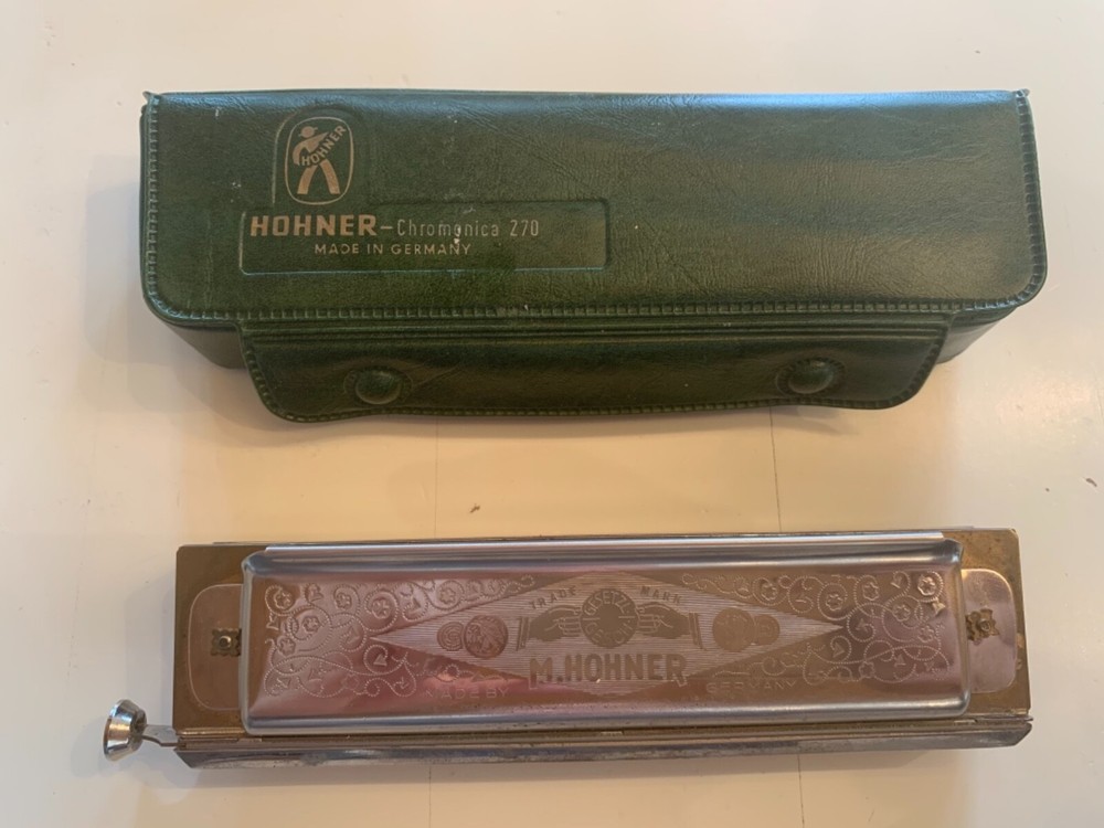 VINTAGE HOHNER HARMONICA SUPER CHROMONICA 270 C IN BOX