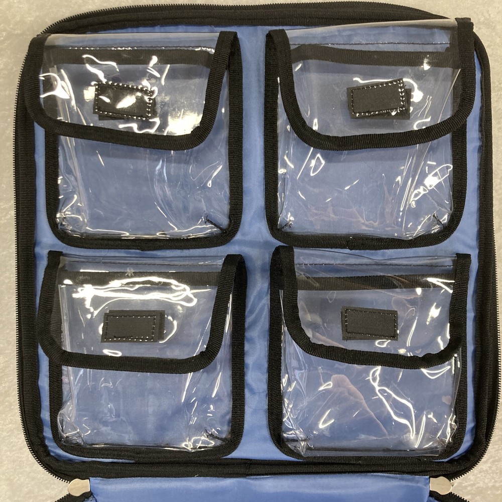 Canvas Compartmentalized Sewing Gaming Carrying Storage Case Inside Pockets