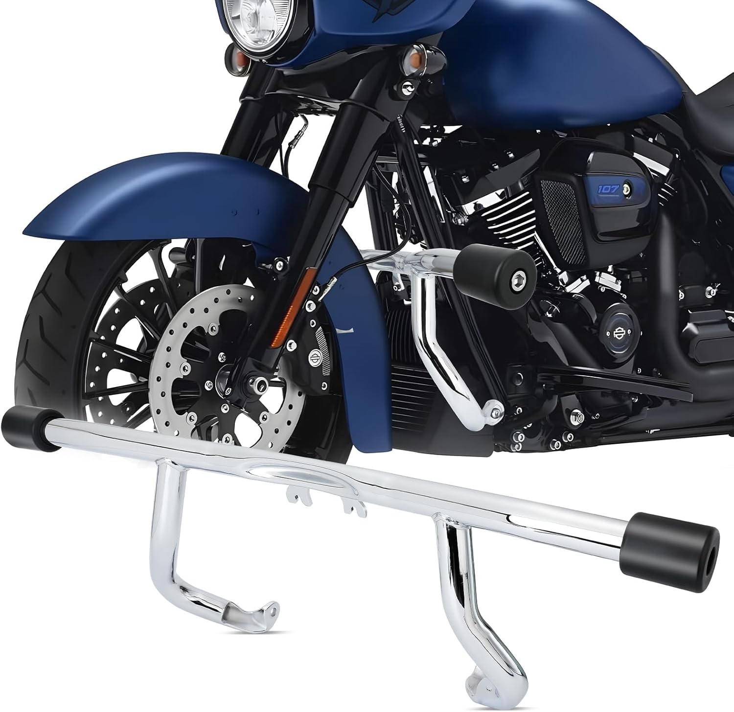 Chrome Front Highway Engine Guard Crash Bar For Harley Touring Models 2014-2026