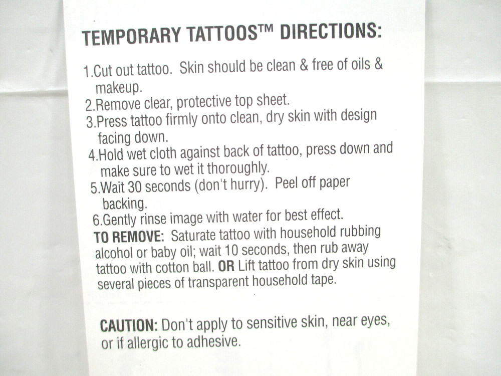 LootCrate Exclusive Temporary Tattoos Slashes & Bites Oct 2014 New