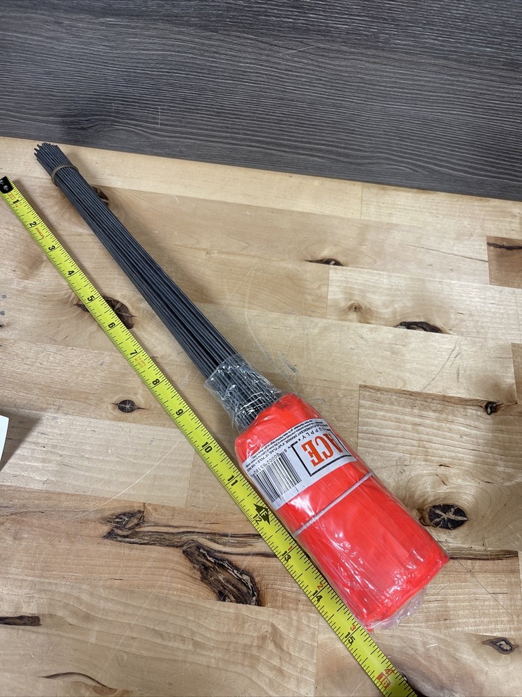 Marking flags Small flags Yard flags 100 Pack 15” Pole Orange New