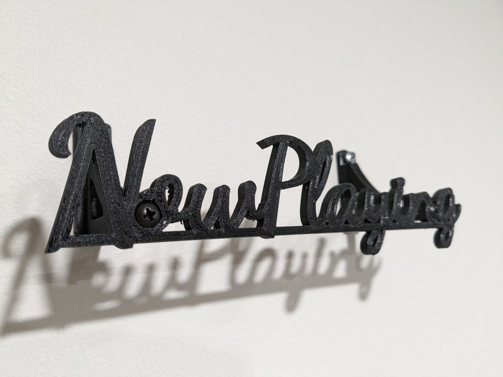 NOW PLAYING - Vinyl Record Display / Wall Mount / Shelf Storage - 3D Printed