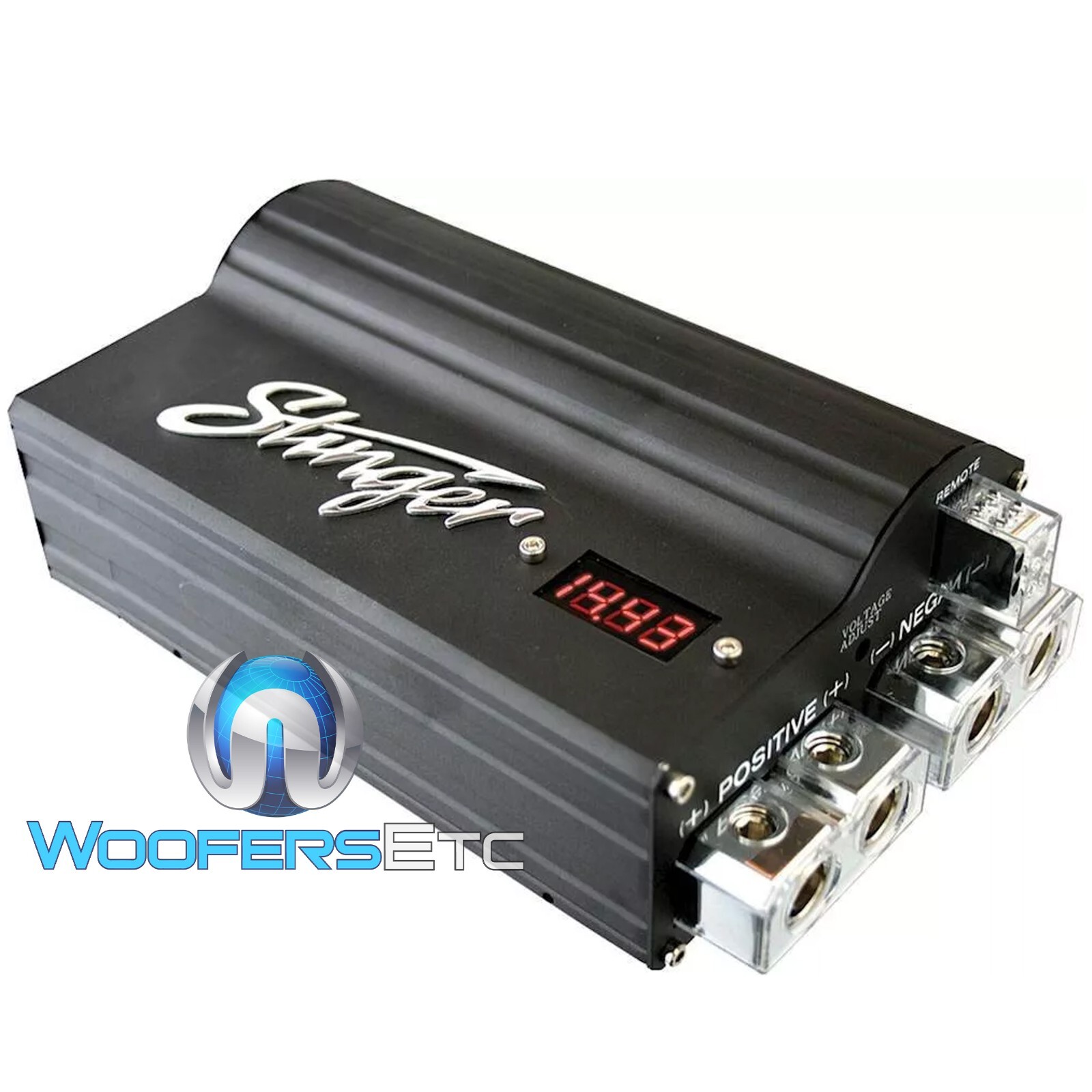 STINGER SPC505 DIGITAL VOLTAGE HYBRID 5 FARAD CAR POWER AMPLIFIER CAPACITOR NEW