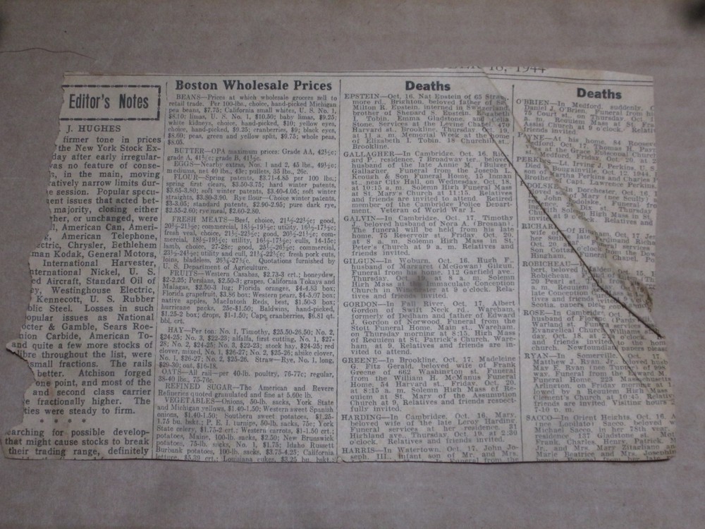 WW2 Era c.1944 Notre Dame Pennant