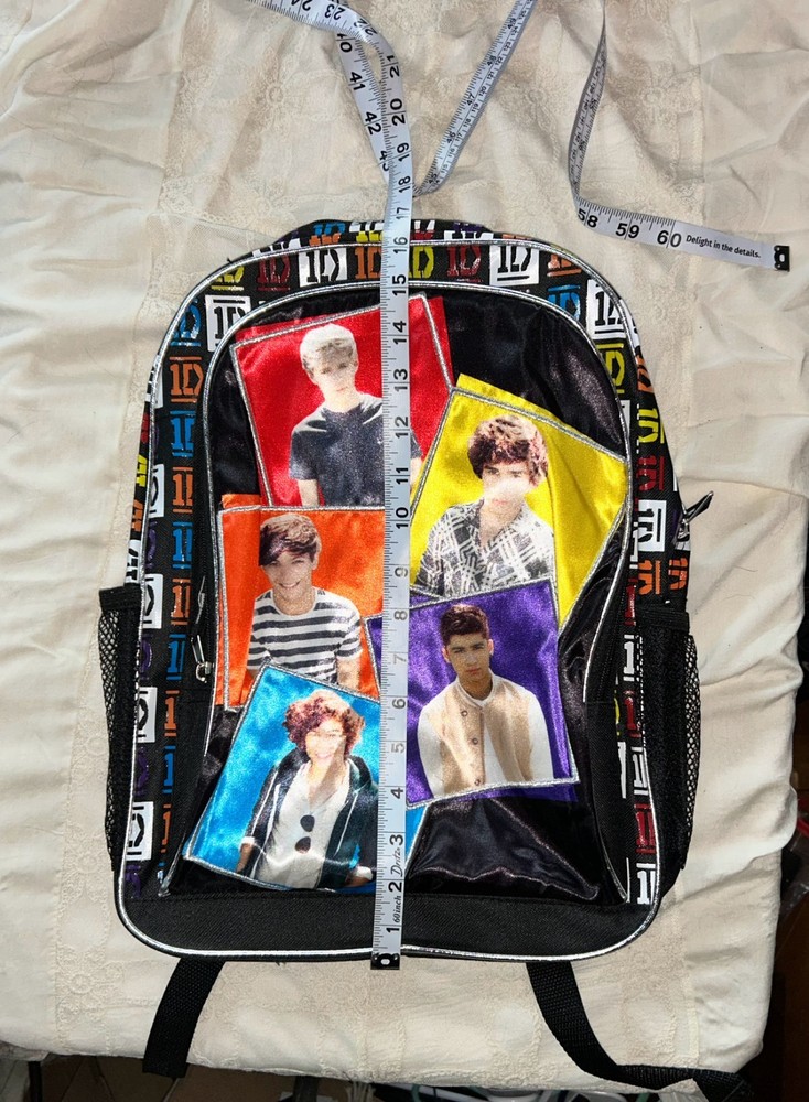 *RARE* One Direction Multicolor 2012 Graphic Kids Medium Backpack
