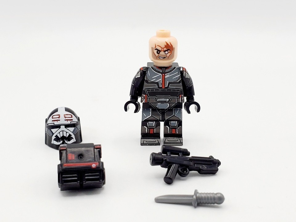 Bad Batch Custom Star Wars Minifigure Lego Clone Force 99 Elite Black Commandos