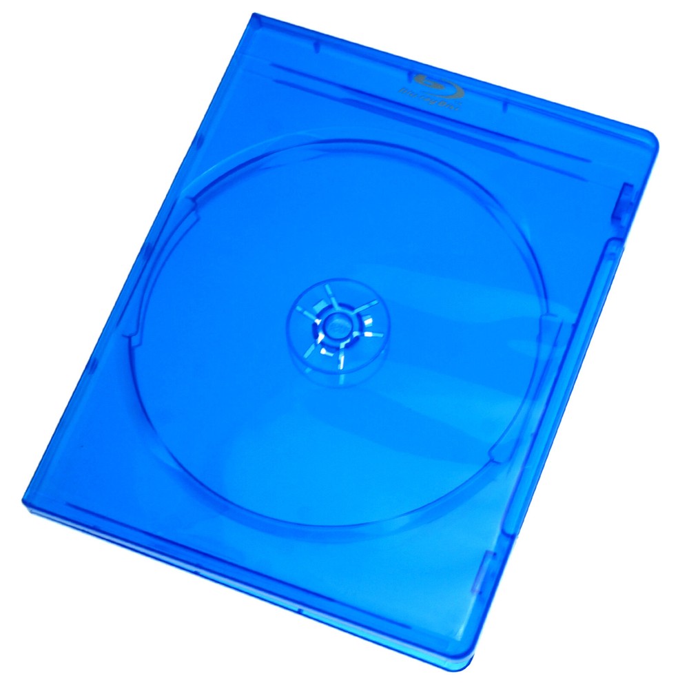 CD DVD Blu-Ray Two Disc Plastic Storage Case 11mm Empty Holder Sleeve Cover
