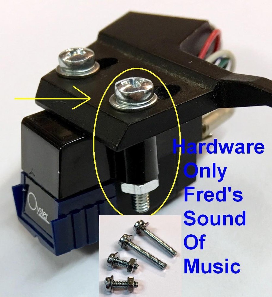 Headshell Cartridge Mounting Screws Washers Nuts Hardware Turntable Kit 10pc set
