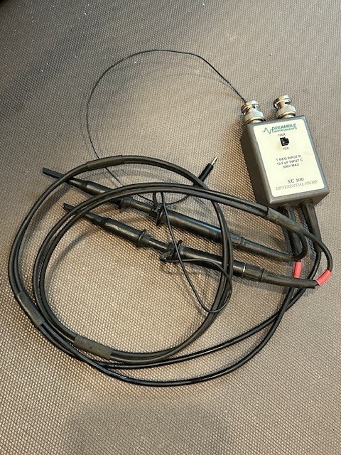 Preamble Instruments 1855 differential amplifier and XC-100 differntial probes