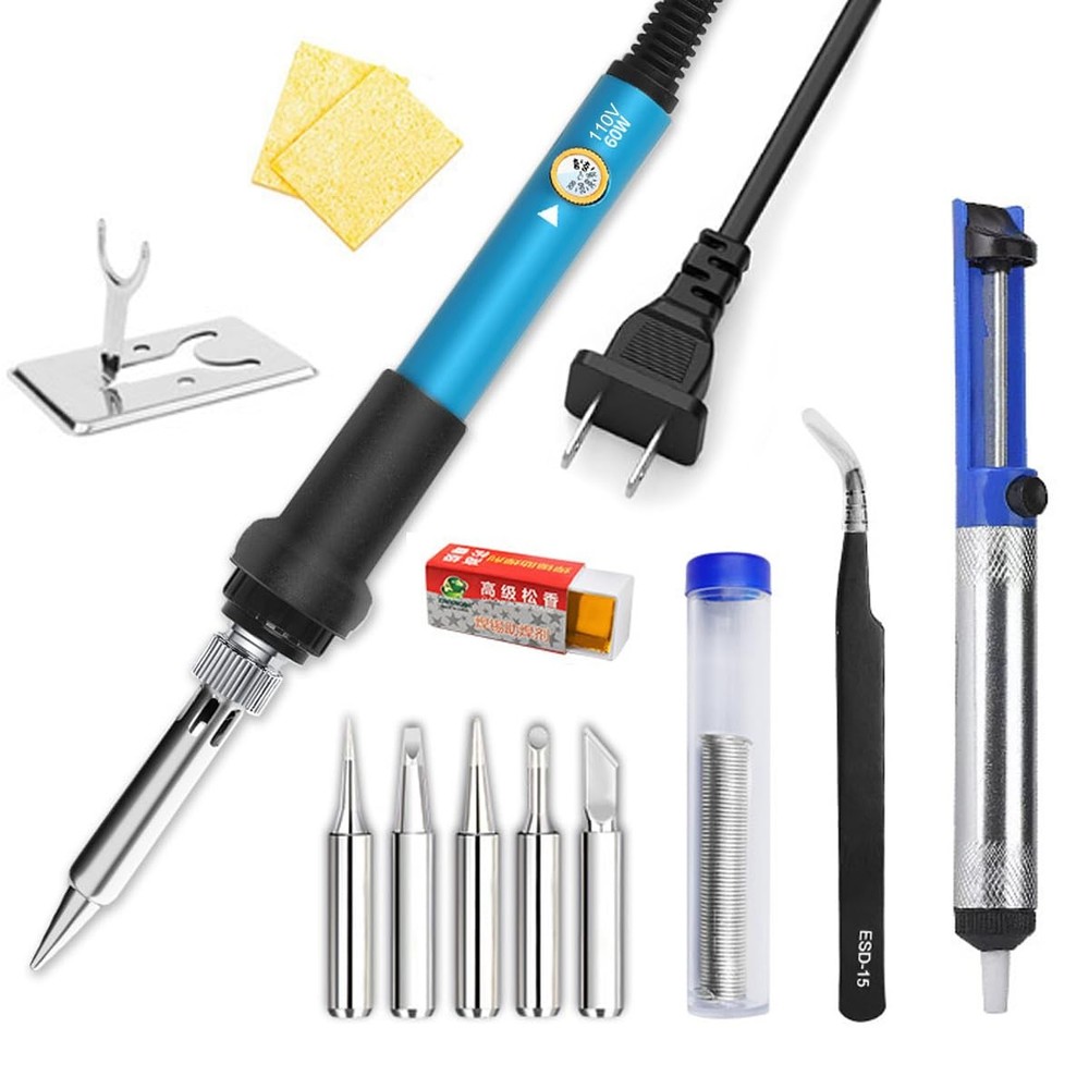 Soldering Iron Kit, 60W with Interchangeable 12-in-1