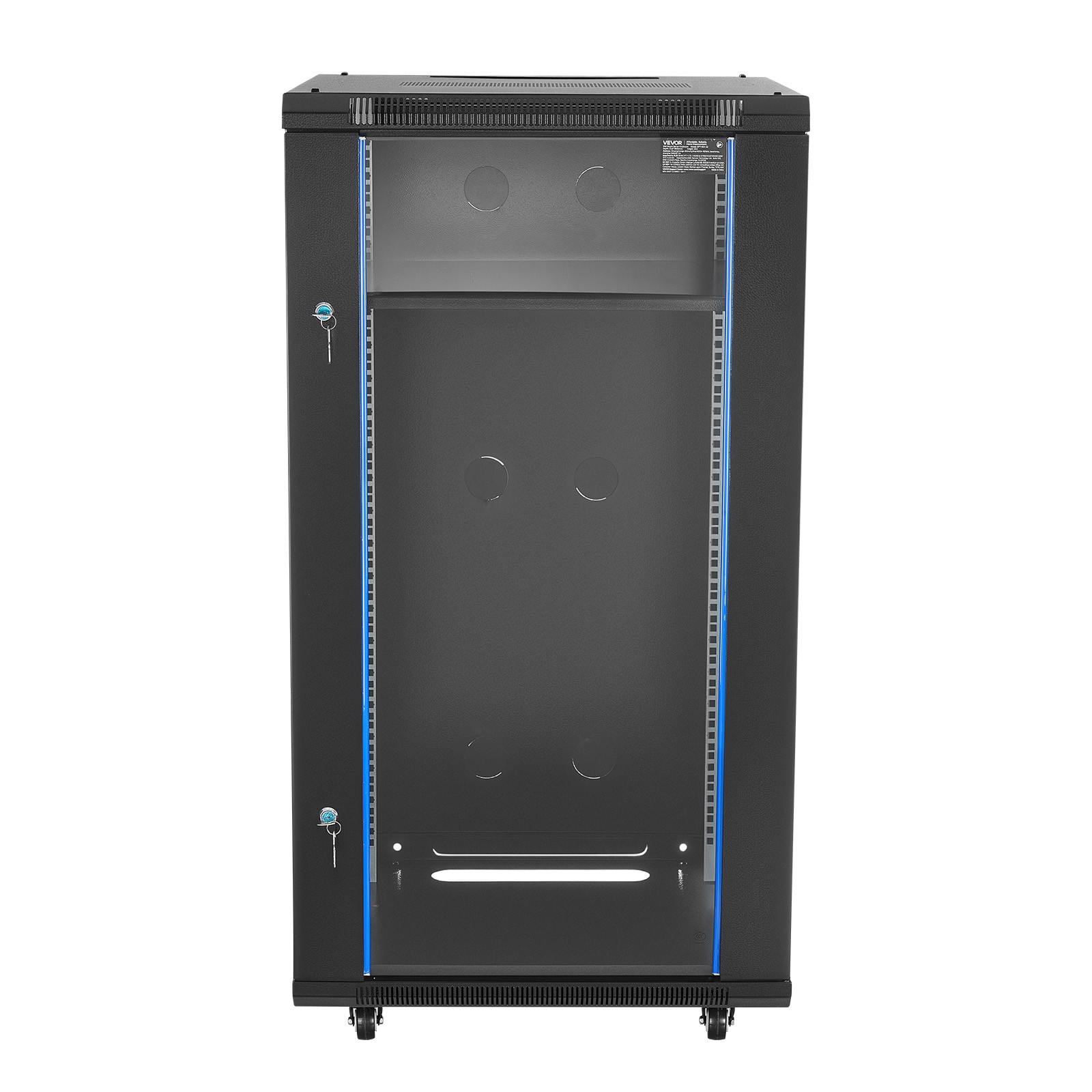 VEVOR 22U Network Cabinet Wall Mount Server Cabinet Rack Enclosure Glass Door