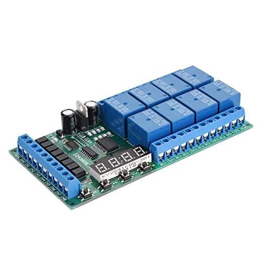 DC 12V 8CH LED Multifunction Digital Delay Time Cycle Timing Relay Switch