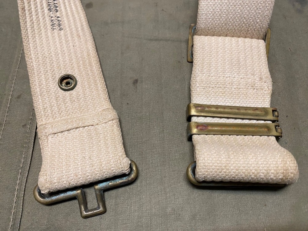 ORIGINAL US ARMY MILITARY POLICE MP .45 PISTOL AMMO BELT-LARGE