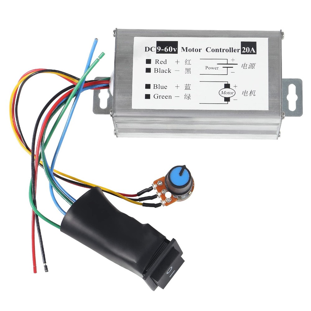 2pcs DC Motor Speed Controller, Brush Motor Driver Controls Module DC 9V-60V ...