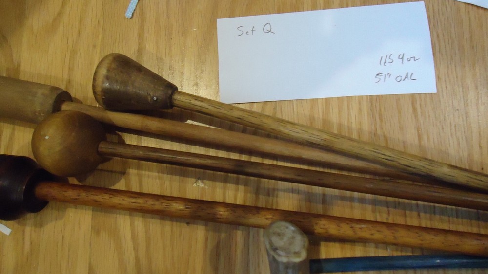 5 Wood Loading / Range / Bench Rifle Cleaning Rods Set Q, Muzzleloader