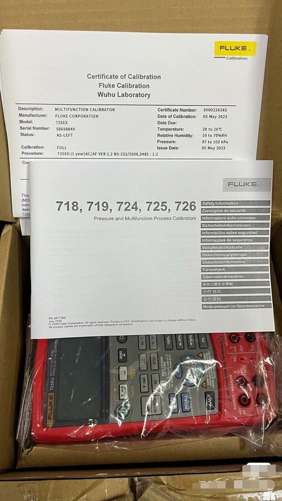1PCS NEW Fluke 725Ex Multifunction Process Calibrator