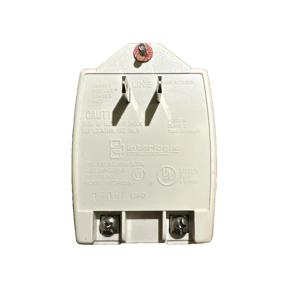 Interlogix Transformer 9vac 25VA Model MGT-925A
