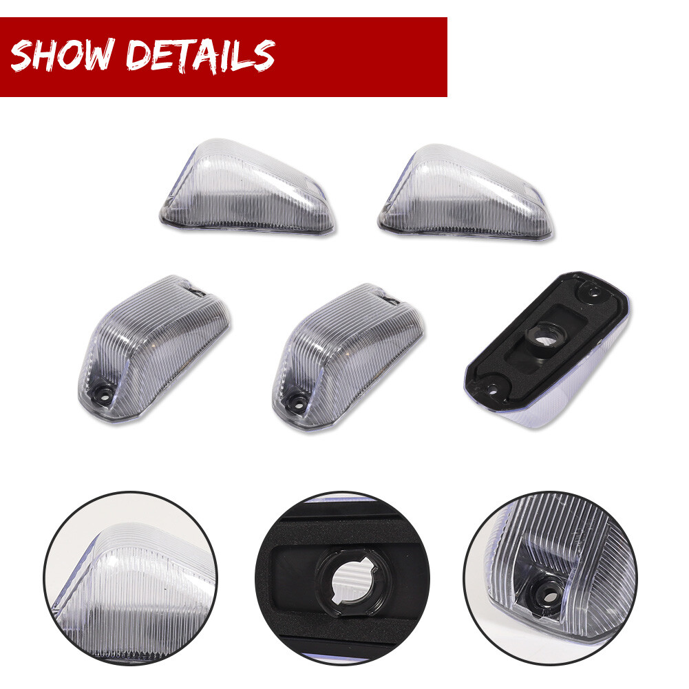For 14-2023 Ram ProMaster 1500 2500 3500 5PC OEM Cab Roof Marker Running Lights