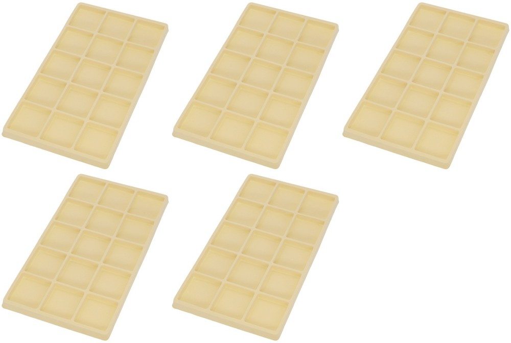 5 Begie 15 Compartment Display Tray Inserts