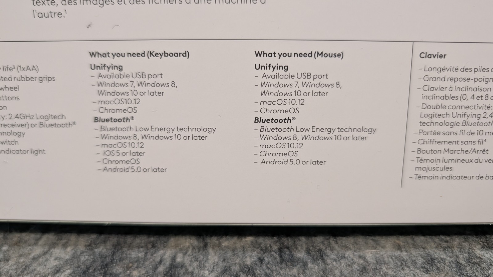 Logitech MK850 Performance Wireless Keyboard Mouse Combo Unifying USB K850 M720