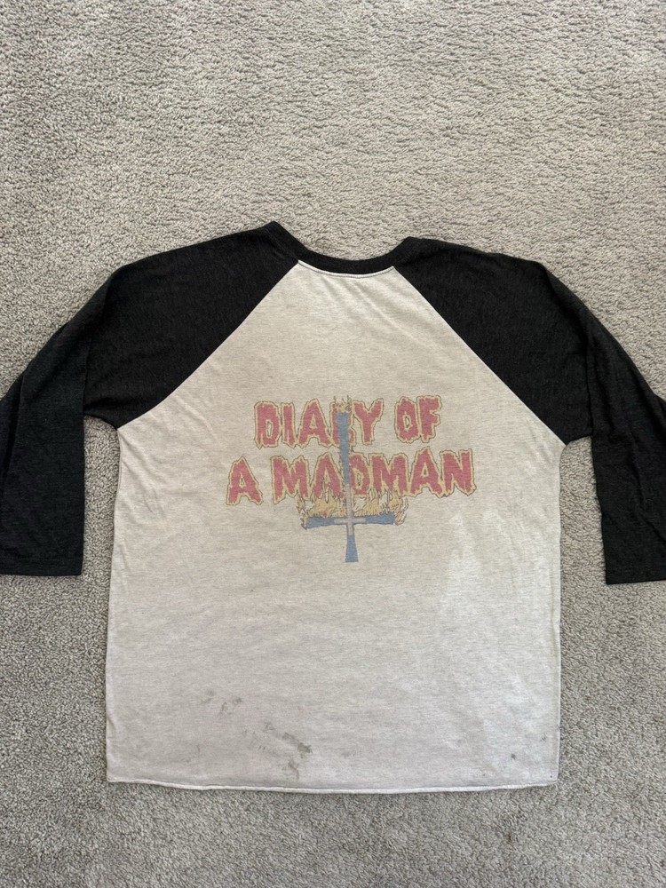 Vintage 1981 Ozzy Osbourne Blizzard of Ozz Upside Down Cross FLAWS Measures Med