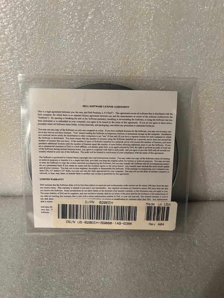 Sealed Dell Latitude C600/C500 ResourceCD for Reinstalling System Software CD