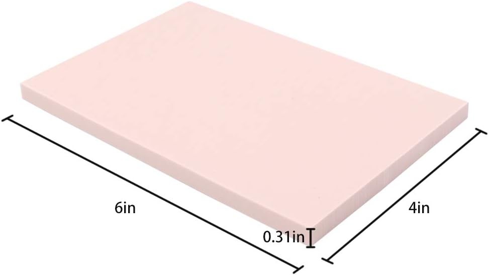 8Pcs 4"X6" Rubber Carving Blocks, Soft Linoleum Block for Printmaking, Rectangle