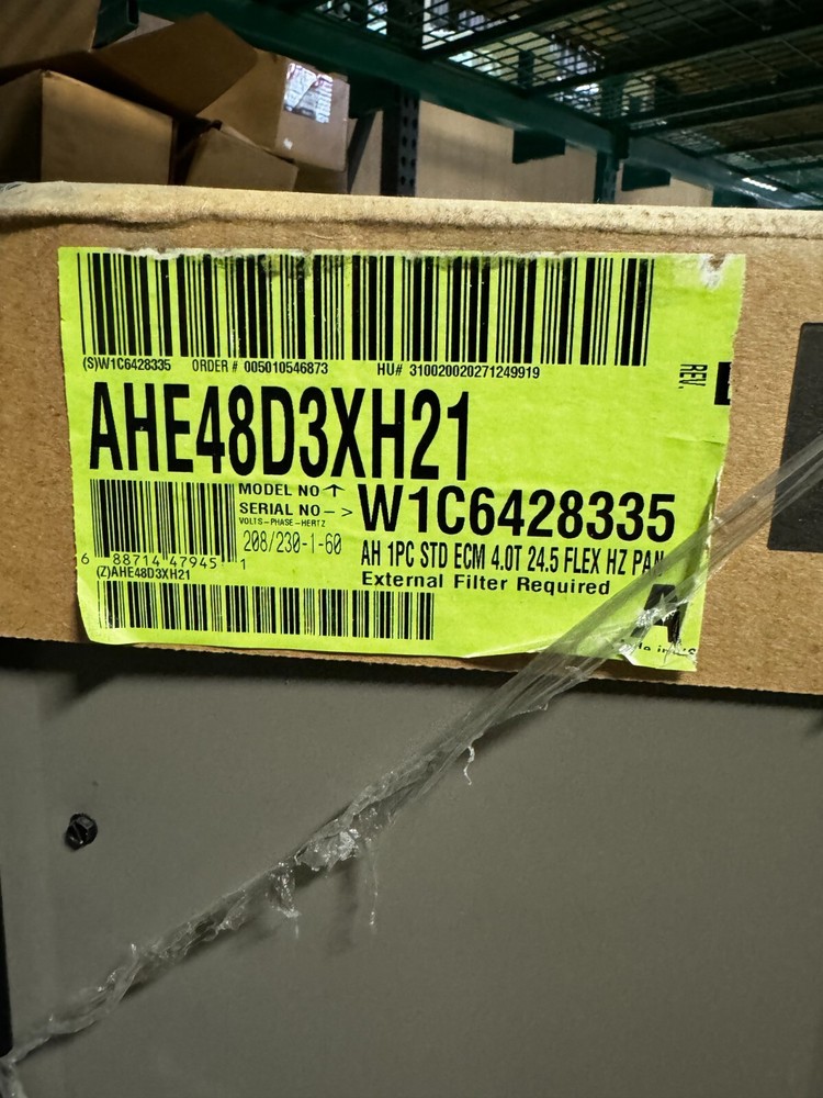 Johnson AHE48D3XH21 Single Piece 4-Ton Variable Speed Air Handler ECM, Flex Coil
