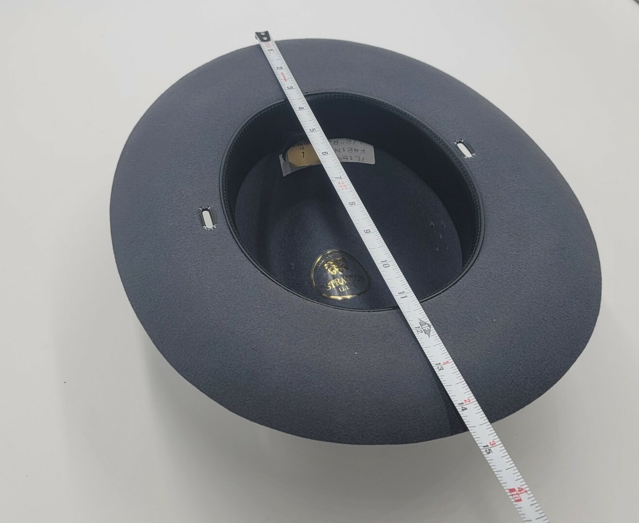 Stratton F42 Felt Self Forming Campaign Sheriff State Trooper Hat Sz 7-3/4 L.O.