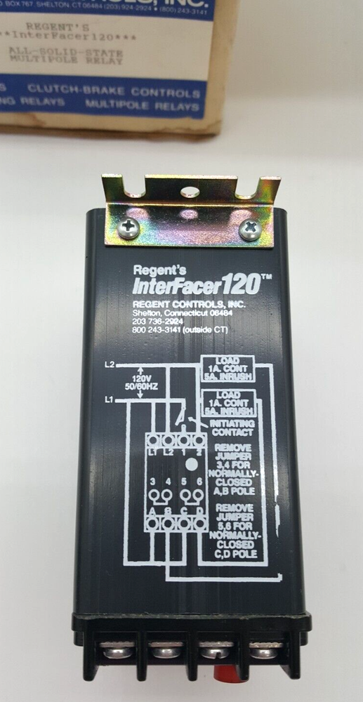 REGENTS, InterFacer 120 SOLID-STATE RELAY, MULTIPOLE, 120VAC