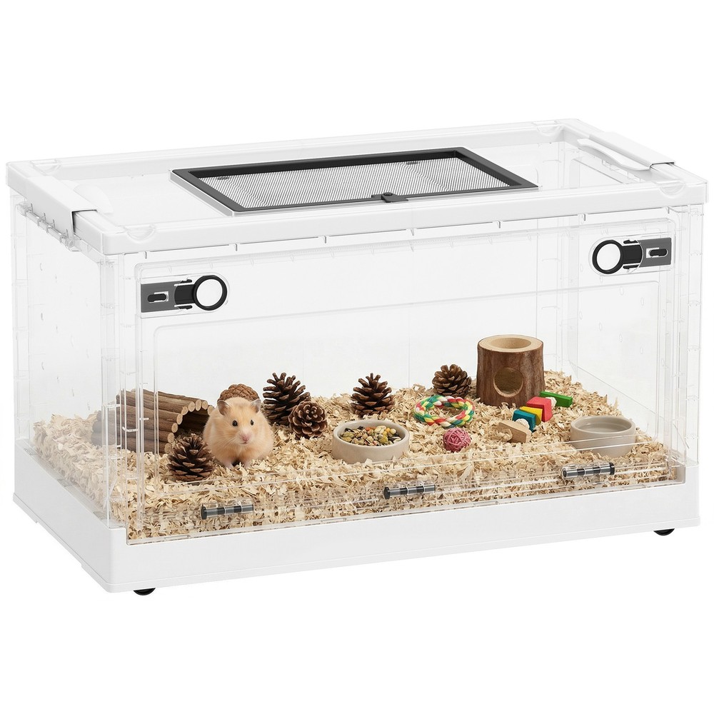 Hamster Cage, Stackable Gebril Cage with Front Door, White