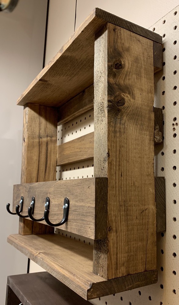 CUSTOM MADE WOODEN KEY/MAIL STATION