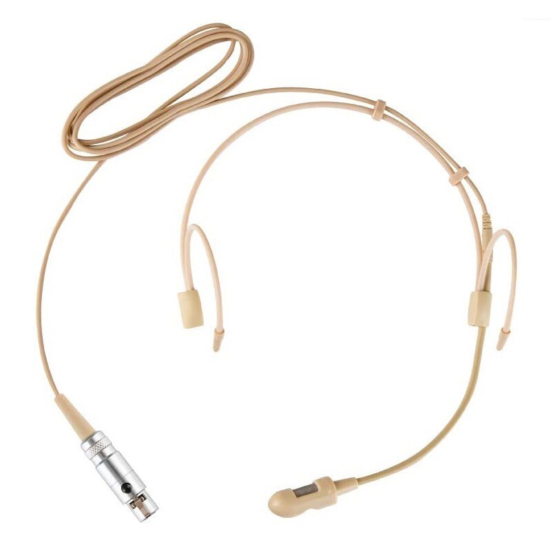Headworn Microphone for Shure BLX1 Bodypack Transmitter Cardioid Condenser Beige