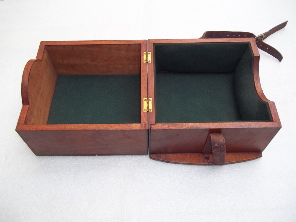 Antique Marine Chronometer Guard Case - Split Lid