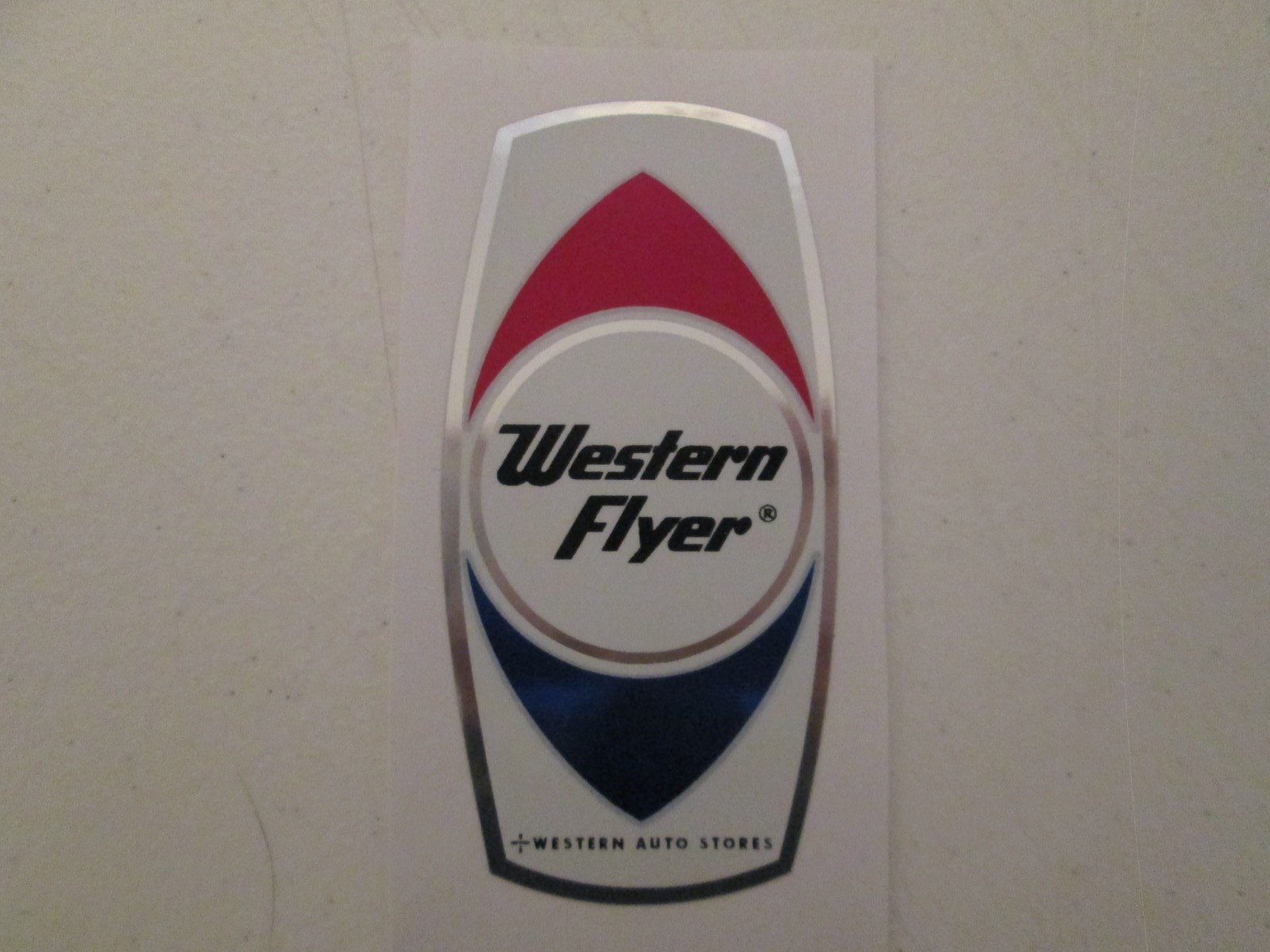 Western Flyer bicycle badge decal