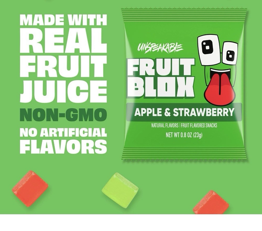 Unspeakable Apple Strawberry Fruit Snacks, 22 Count