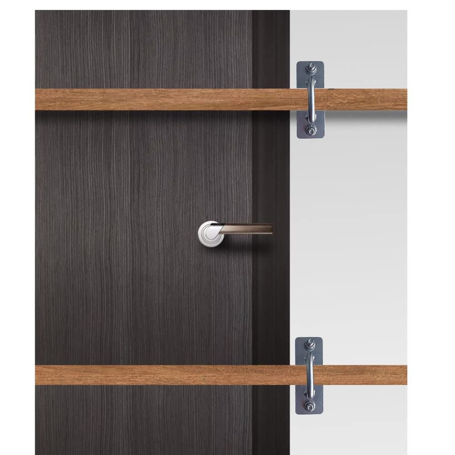 2Pcs Closed Bar Holder for Door Barricade, Close Bar Holder,Fit for 3.8x3.8cm...