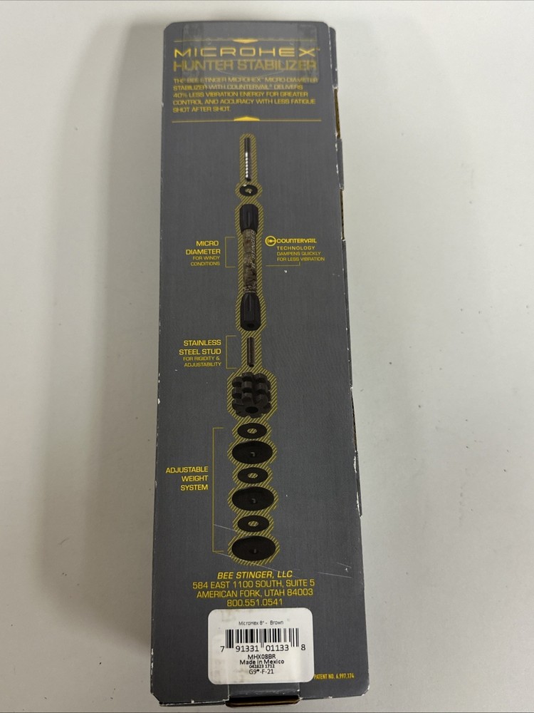Bee Stinger MicroHex 8" Stabilizer in Brown - B Stinger