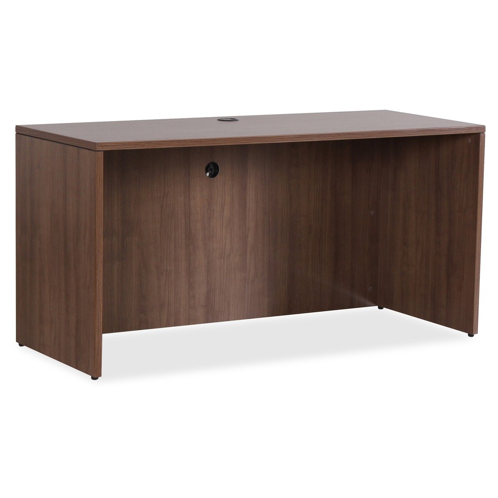 Lorell LLR69969 Walnut Laminate Credenza Shell 72"x24"x29.5"